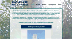 Desktop Screenshot of maplewoodbible.org