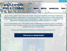 Tablet Screenshot of maplewoodbible.org
